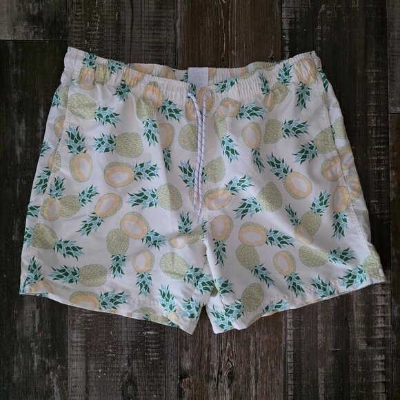 BOCA Classics Men's Swim Trunks Pineapple Bathing Suit XL - Picture 1 of 6